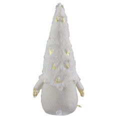 Gnomo navideño blanco h 30 cm navideño, blanco, todo. 2