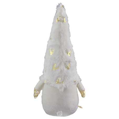 Gnomo navideño blanco h 30 cm navideño, blanco, todo.