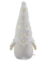 Gnomo blanco navideño h 30 cm
