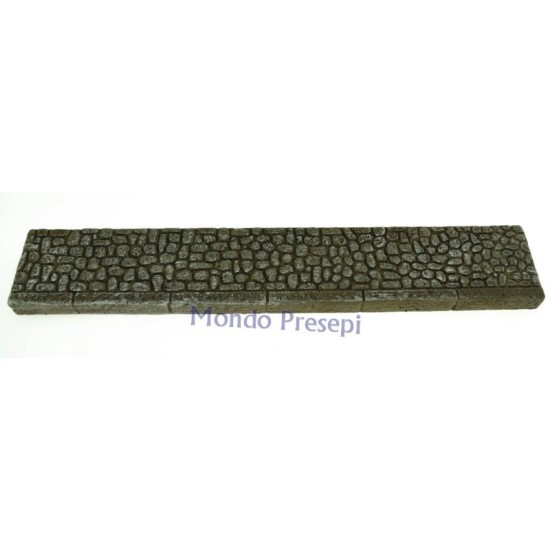 Nuevo Bordillo para calle recta en resina cm 25,5x4,5