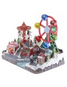 Christmas amusement park with music and mains-operated lighting