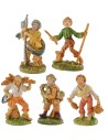 Set 5 pastori cm 4 per presepe