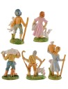 Set of 5 4 cm figurines for nativity scene
