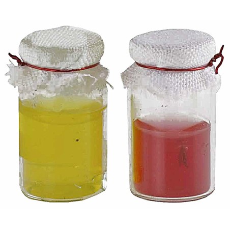 Conjunto de 2 tarros de mermelada de fruta cm ø 1,1x2,2 h