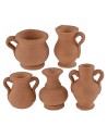 Conjunto 5 ánforas altura 2-2,5 cm