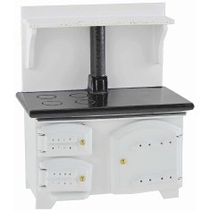 Estufa blanca para cocina de 9,5x5x11,5 cm h accesorios casa de las