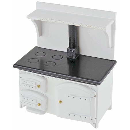 Estufa blanca para cocina de 9,5x5x11,5 cm h accesorios casa de las