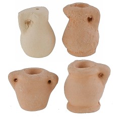 copy of Set 5 anfore in terracotta h 2,9-3,7 cm 2
