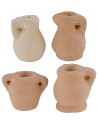 Set 4 anfore in terracotta h 2,9-3,7 cm Mondo Presepi