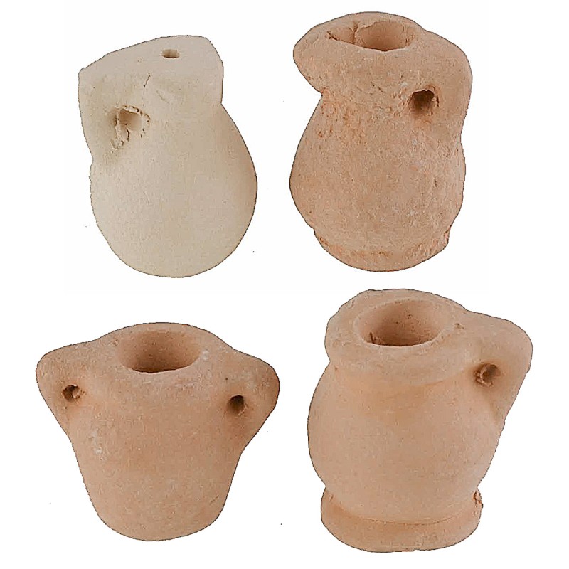 copy of Set 5 anfore in terracotta h 2,9-3,7 cm