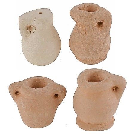 Set 4 anfore in terracotta h 1,4-1,9 cm terracotta, anfore
