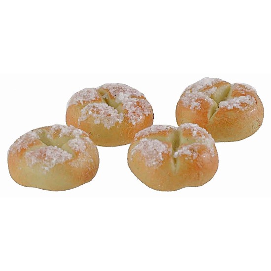 Set 4 rosette ø 1,1 cm minuterie presepe baguette, filone