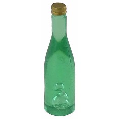 Set of 4 light green bottles, cm 3.6 h, nativity scene 2