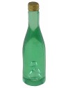 Set of 4 light green bottles, 3.6 cm high, nativity scene accessories