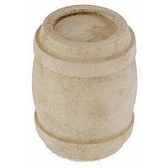 Wooden barrel cm ø 3x3.7 h nativity scene accessories