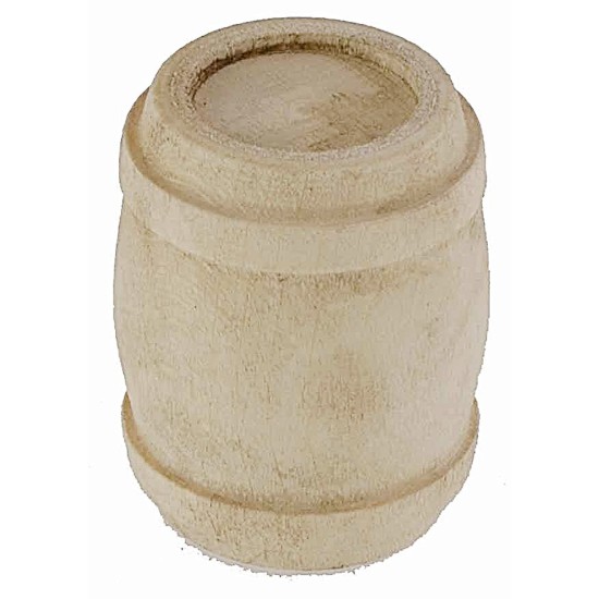 Wooden barrel cm ø 3x3.7 h nativity scene accessories