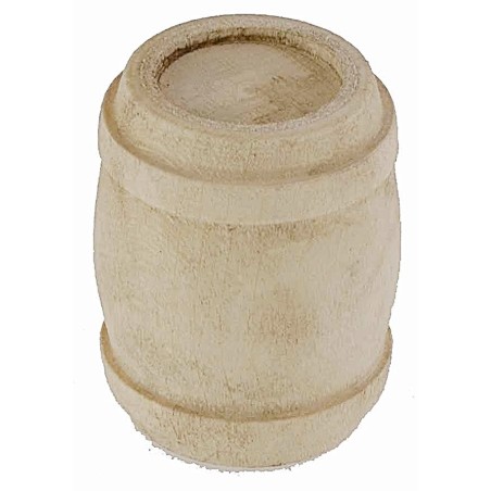 Wooden barrel cm ø 3x3.7 h nativity scene accessories
