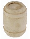 Wooden barrel cm ø 3x3.7 h nativity scene accessories