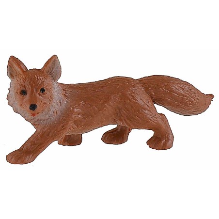 Zorro rojo 6,7 cm de altura, rojo, zorro, usado, animal.