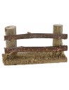 Staccionata in legno con 2 pali cm 8x3,5x4,5 h per presepe