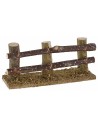 Valla de madera con 3 postes de 10x3,5x4,5 cm de altura para