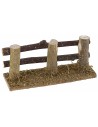 Valla de madera con 3 postes de 10x3,5x4,5 cm de altura para