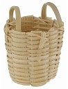 Wicker basket with handles cm ø 3.5x4.5 h nativity accessories
