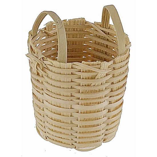 Cesto in vimini con manici cm ø 3,5x4,5 h minuterie presepe