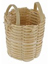 Wicker basket with handles cm ø 3.5x4.5 h nativity accessories