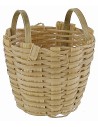 Cesto in vimini con manici cm ø 4,5x5 h minuterie presepe
