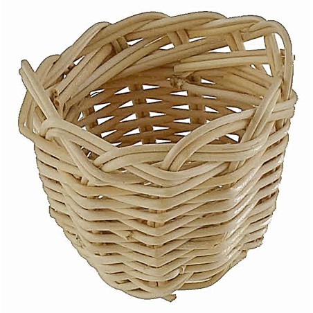 Cestino in vimini cm ø 3,6x2,9 h minuterie presepe