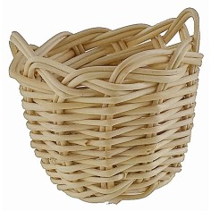 Cesta de mimbre cm ø 3,6x3 h miniaturas belén altura 2