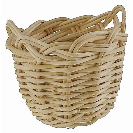 Cesta de mimbre cm ø 3,6x3 h miniaturas belén altura