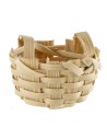 Wicker basket with handles cm ø 2.2x1.3 h nativity accessories