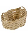 Oval wicker basket with handles 5.7x3.9x3.3 cm, nativity