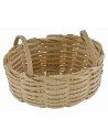 Oval wicker basket with handles 5x3.7x3.1 cm h nativity