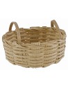 Cestino ovale in vimini con manici cm 5x3,7x3,1 h minuterie