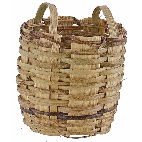 Cesto in vimini con manici cm ø 4,5x4x5,5 h minuterie presepe