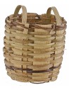 Cesto in vimini con manici cm ø 4,5x4x5,5 h minuterie presepe