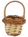 Wicker basket with handle cm ø 5.5x8 h nativity accessories
