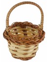 Wicker basket with handle cm ø 5.5x8 h nativity accessories
