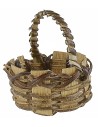 Dark wicker basket with handle ø 4.5 cm minutiae nativity scene
