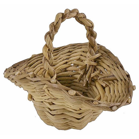Cestino con bordo e manico cm 5,5x4x3 h minuterie presepe