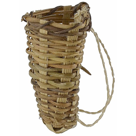 Cesta de mimbre de 4,3x3,2x6,2 cm de altura miniaturas para