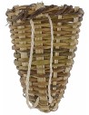 Cesta de mimbre de 4,3x3,2x6,2 cm de altura miniaturas para