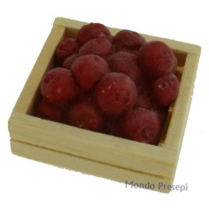 Caja de lujo Manzanas rojas cm 3x2,8 Mundo Pesebres