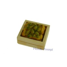 Caja de lujo peras cm 3x2,8 Mundo Belenes