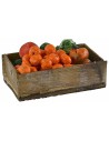 Caja de madera con frutas y verduras surtidas cm 7x4x2,3 h