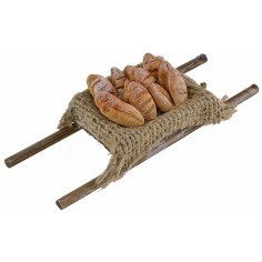 Maniella in legno con pane altezza, statue, pane, maniella