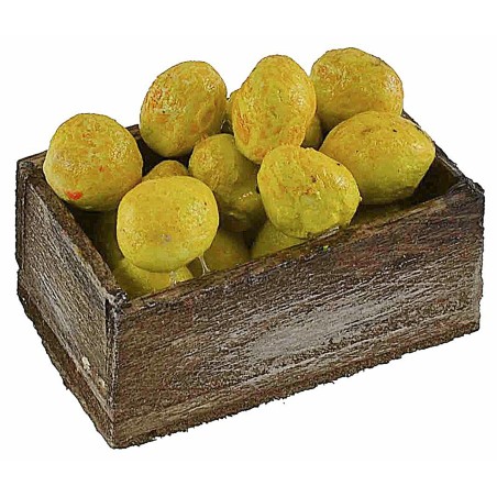 Caja de madera con cedros de 3,2x2,1x1,4 cm de altura, madera.